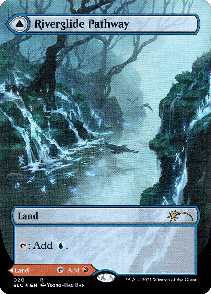 Riverglide Pathway // Lavaglide Pathway - [Foil, Borderless] Secret Lair: Ultimate Edition (SLU)