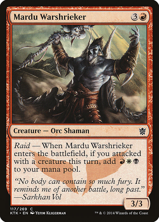 Mardu Warshrieker - Khans of Tarkir (KTK)