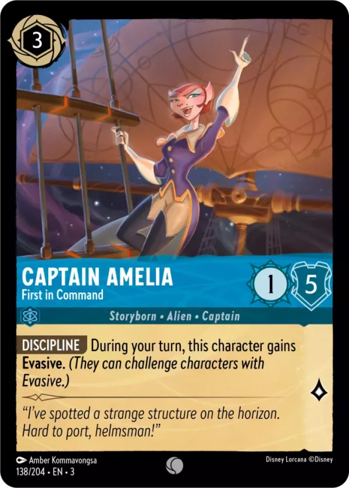 Captain Amelia - First in Command - [Foil] Into the Inklands (3)