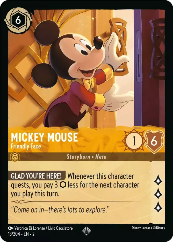 Mickey Mouse - Friendly Face - [Foil] Rise of the Floodborn (2)