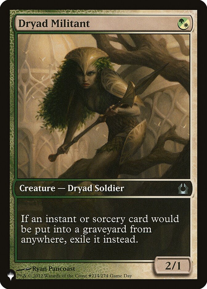 Dryad Militant - The List (PLIST)