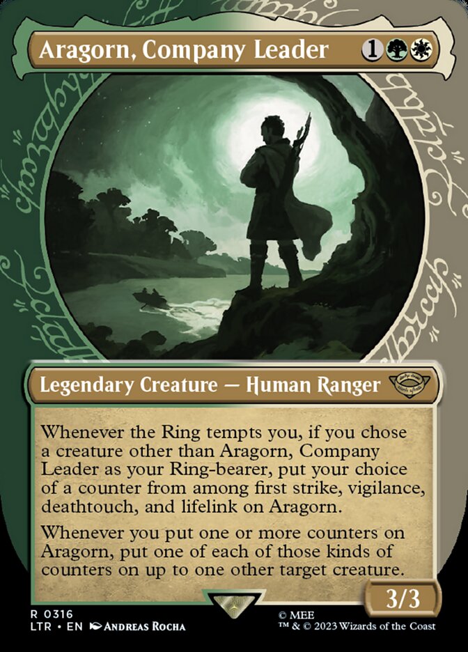 Aragorn, Company Leader - [Foil, Showcase] The Lord of the Rings: Tales of Middle-earth (LTR)