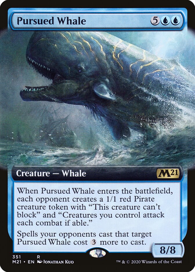 Pursued Whale - [Foil, Extended Art] Core Set 2021 (M21)