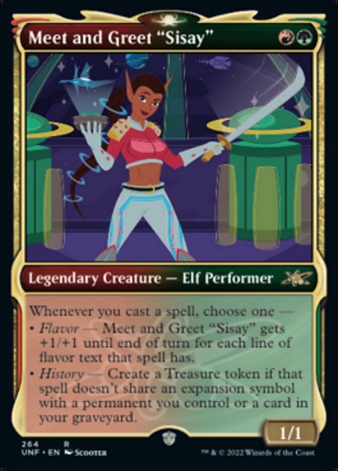 Meet and Greet "Sisay" - [Foil, Showcase] Unfinity (UNF)