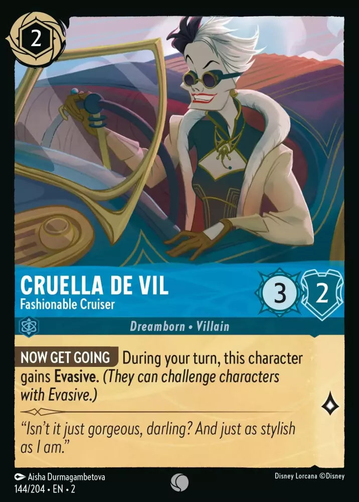 Cruella De Vil - Fashionable Cruiser - [Foil] Rise of the Floodborn (2)
