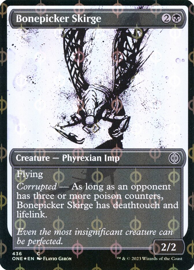 Bonepicker Skirge - [Step and Compleat Foil, Showcase] Phyrexia: All Will Be One (ONE)