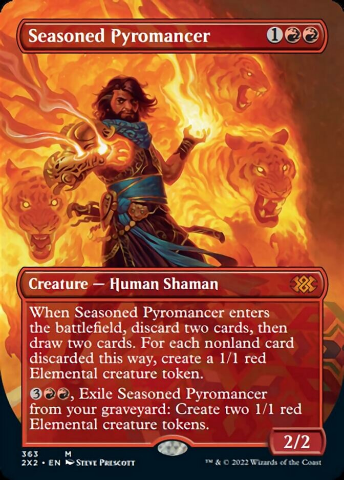 Seasoned Pyromancer - [Borderless] Double Masters 2022 (2X2)