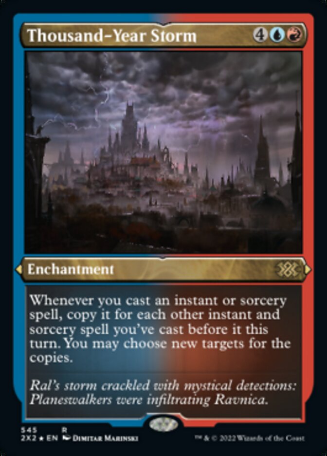 Thousand-Year Storm - [Etched Foil] Double Masters 2022 (2X2)