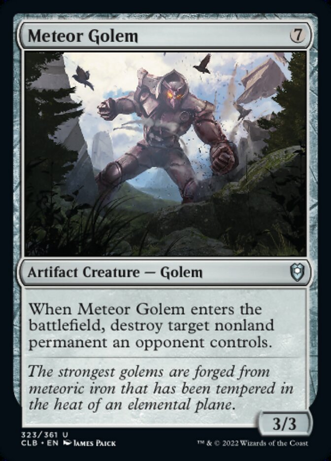 Meteor Golem - [Foil] Commander Legends: Battle for Baldur's Gate (CLB)