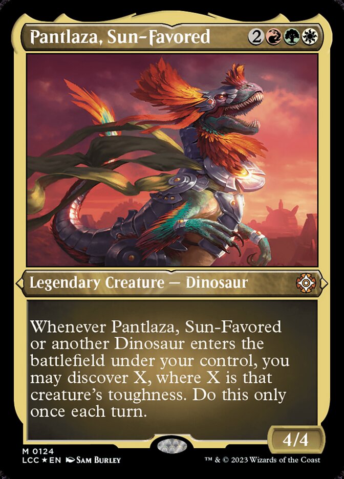 Pantlaza, Sun-Favored - [Etched Foil] Lost Caverns of Ixalan Commander (LCC)