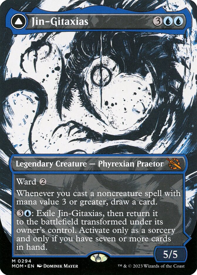 Jin-Gitaxias // The Great Synthesis - [Foil, Showcase] March of the Machine (MOM)