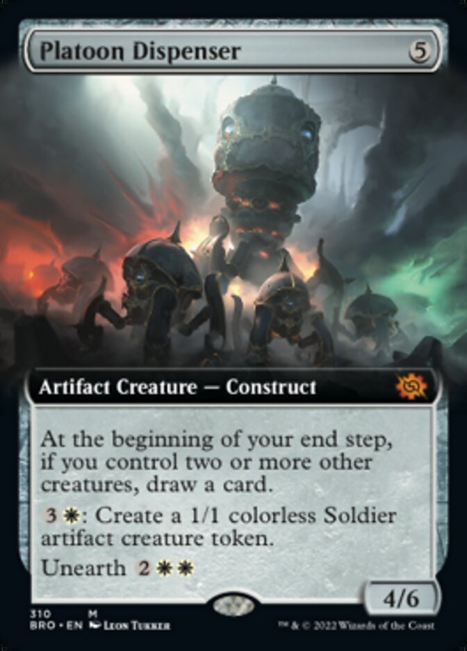 Platoon Dispenser - [Foil, Extended Art] The Brothers' War (BRO)