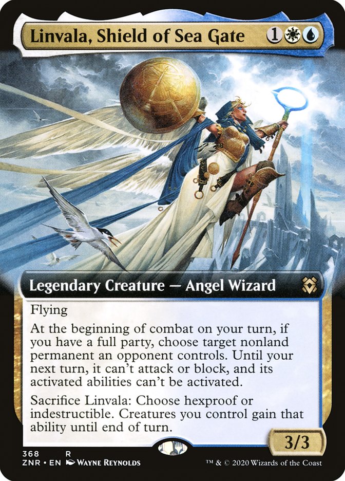 Linvala, Shield of Sea Gate - [Extended Art] Zendikar Rising (ZNR)