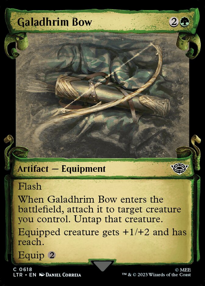 Galadhrim Bow - [Foil, Showcase Scroll] The Lord of the Rings: Tales of Middle-earth (LTR)