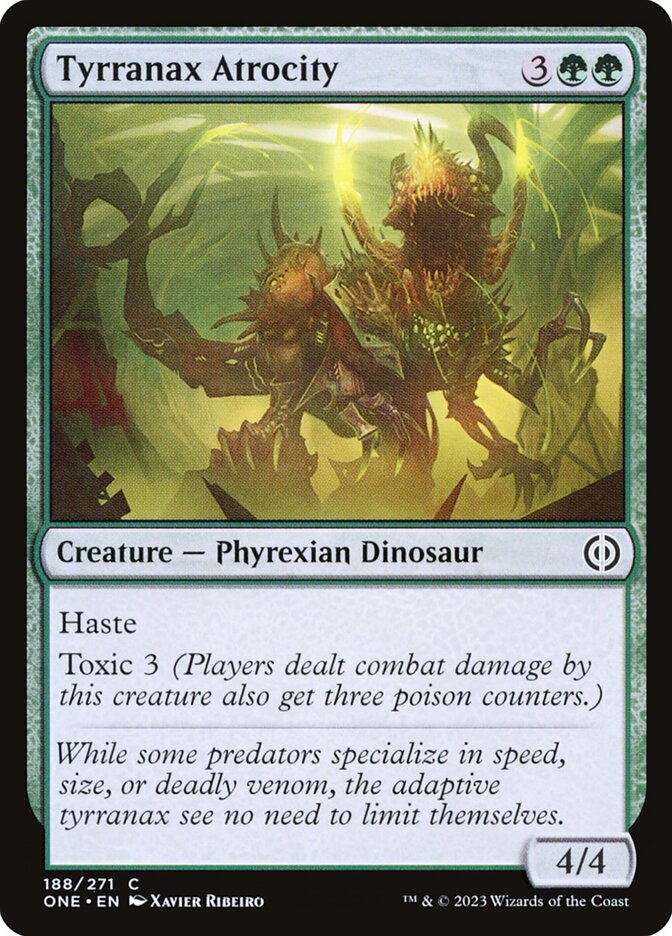 Tyrranax Atrocity - [Foil] Phyrexia: All Will Be One (ONE)