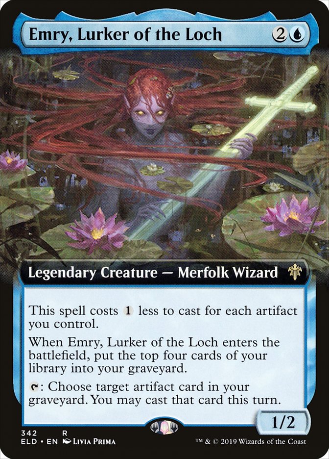 Emry, Lurker of the Loch - [Foil, Extended Art] Throne of Eldraine (ELD)