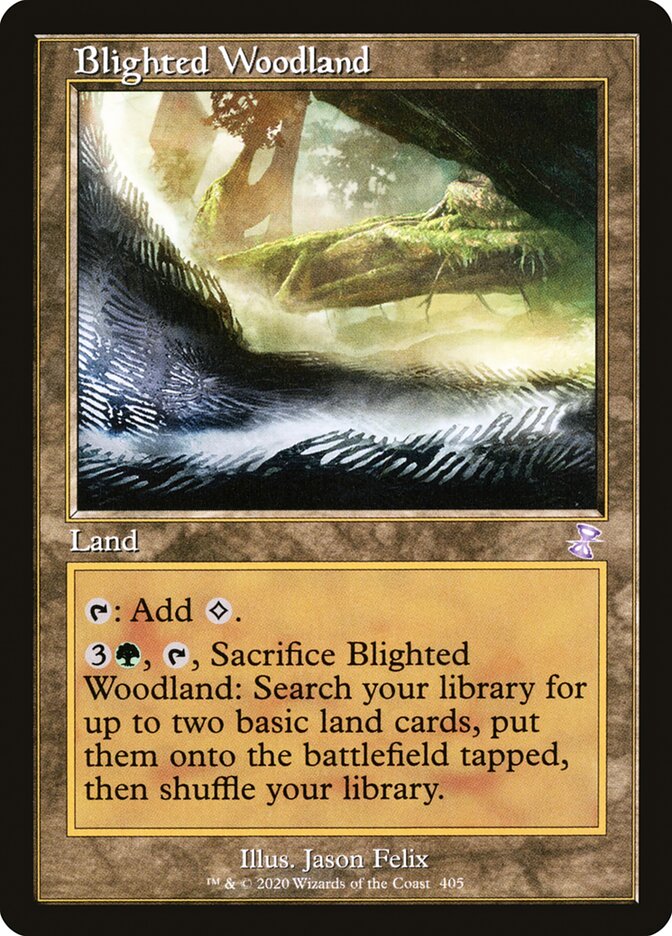 Blighted Woodland - [Foil, Retro Frame] Time Spiral Remastered (TSR)