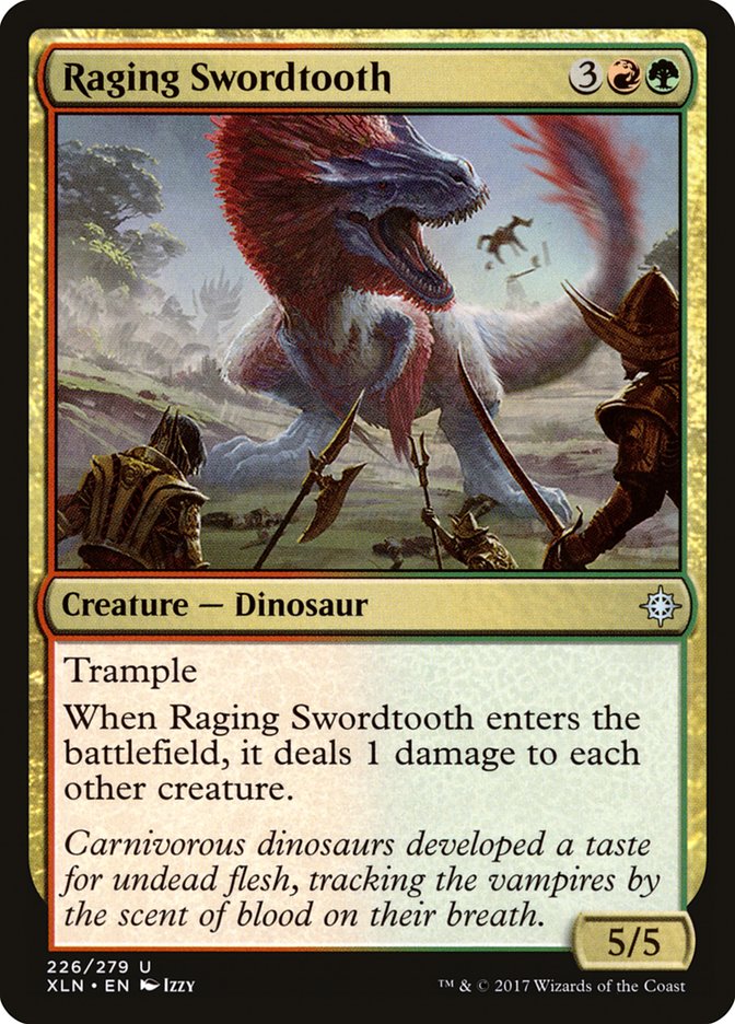 Raging Swordtooth - [Foil] Ixalan (XLN)