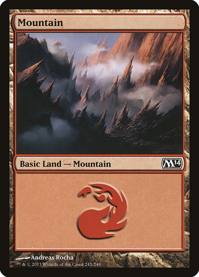Mountain (245) - [Foil] Magic 2014 (M14)