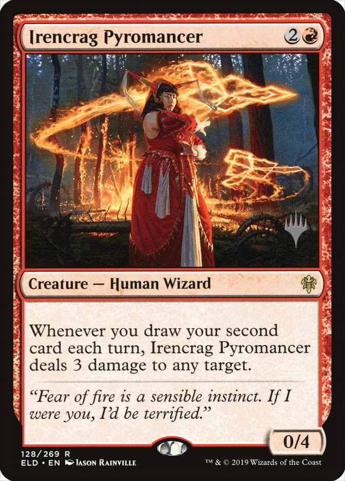 Irencrag Pyromancer - [Foil, Promo] Throne of Eldraine Promos (PELD)