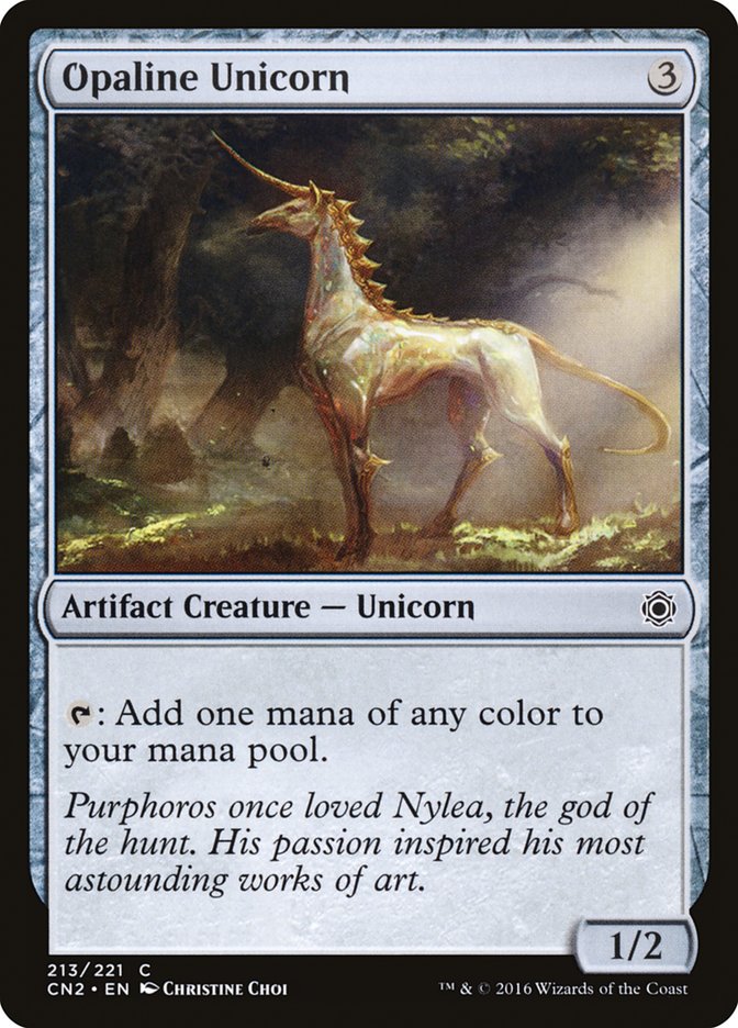 Opaline Unicorn - [Foil] Conspiracy: Take the Crown (CN2)