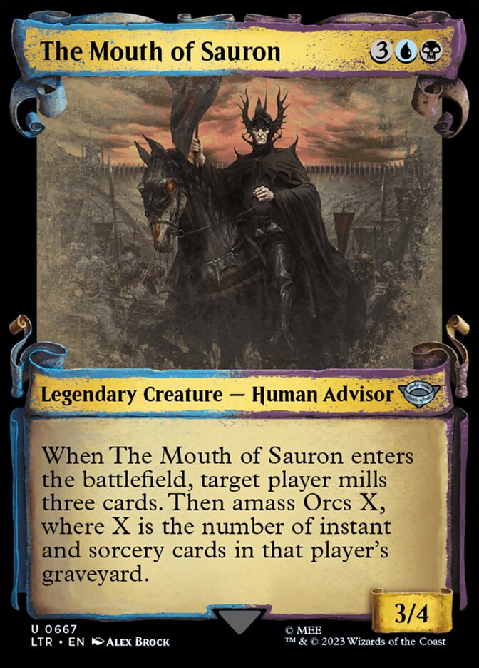 The Mouth of Sauron - [Foil, Showcase Scroll] The Lord of the Rings: Tales of Middle-earth (LTR)