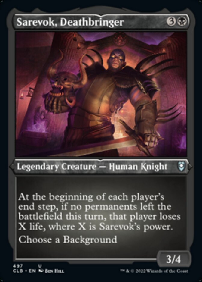 Sarevok, Deathbringer - [Etched Foil] Commander Legends: Battle for Baldur's Gate (CLB)