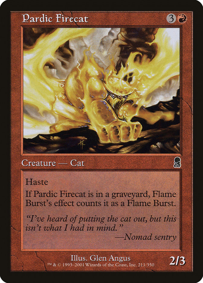 Pardic Firecat - [Foil, Retro Frame] Odyssey (ODY)