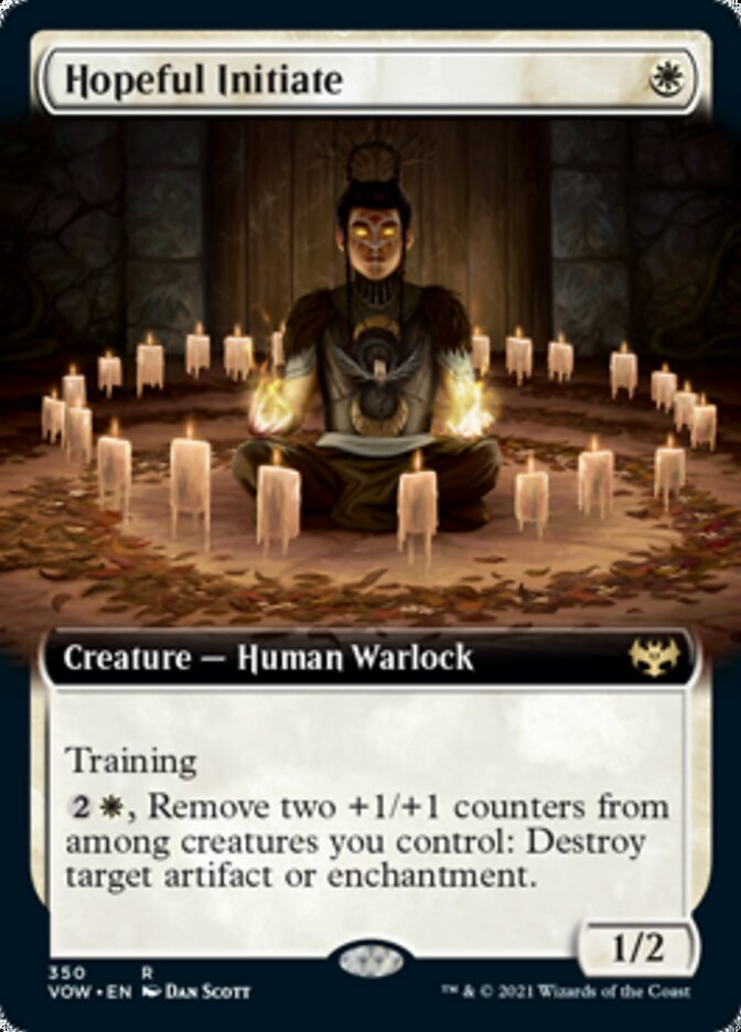 Hopeful Initiate - [Foil, Extended Art] Innistrad: Crimson Vow (VOW)