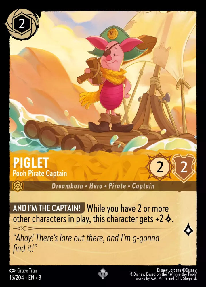 Piglet - Pooh Pirate Captain - [Foil] Into the Inklands (3)