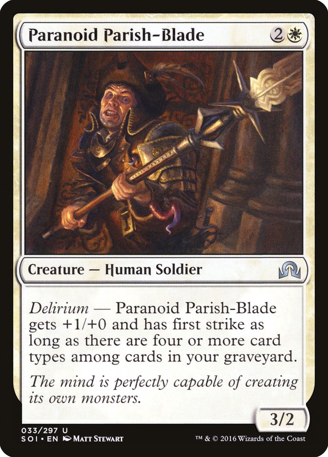 Paranoid Parish-Blade - [Foil] Shadows over Innistrad (SOI)