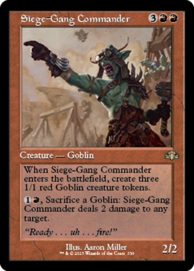 Siege-Gang Commander - [Foil, Retro Frame] Dominaria Remastered (DMR)