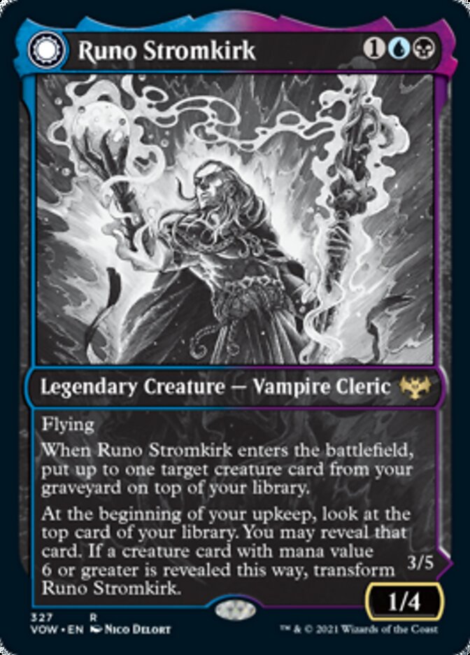 Runo Stromkirk // Krothuss, Lord of the Deep - [Foil, Showcase] Innistrad: Crimson Vow (VOW)