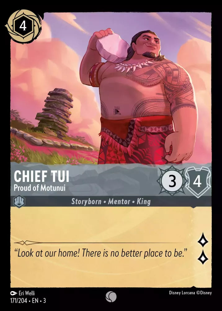 Chief Tui - Proud of Motunui - [Foil] Into the Inklands (3)
