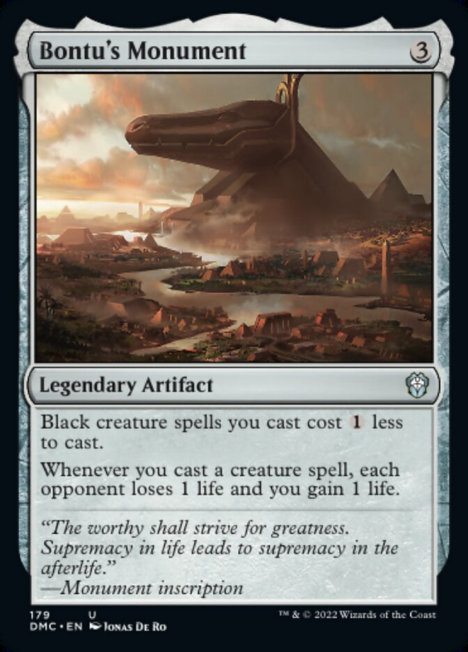 Bontu's Monument - Dominaria United Commander (DMC)