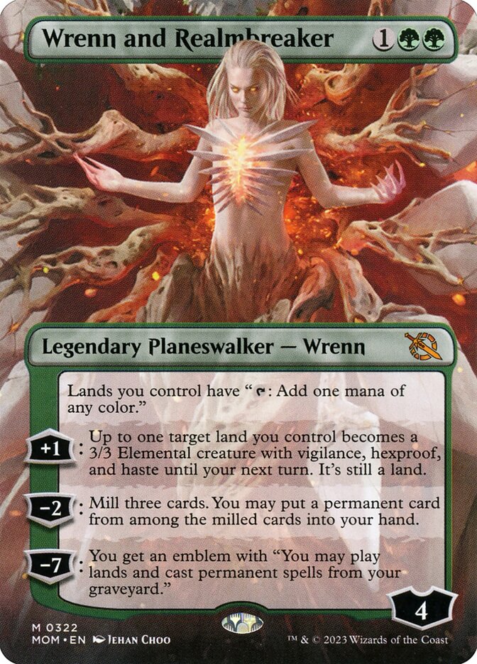 Wrenn and Realmbreaker - [Foil, Borderless] March of the Machine (MOM)