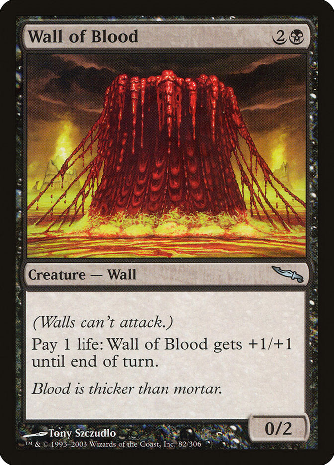 Wall of Blood - [Foil] Mirrodin (MRD)