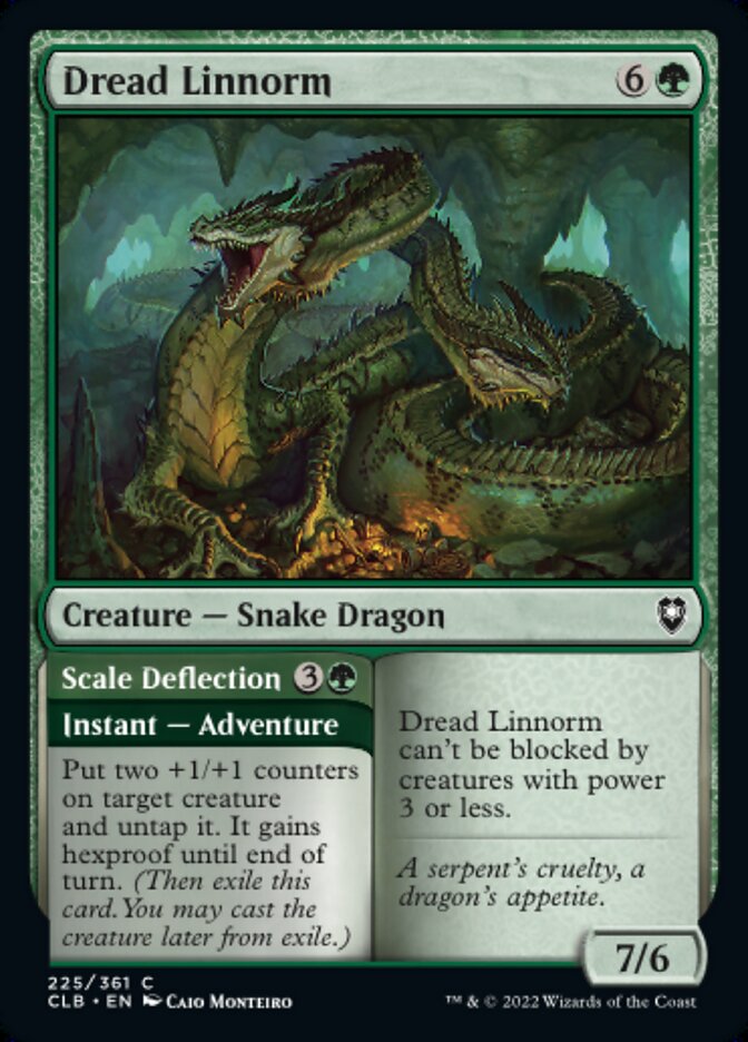 Dread Linnorm // Scale Deflection - [Foil] Commander Legends: Battle for Baldur's Gate (CLB)