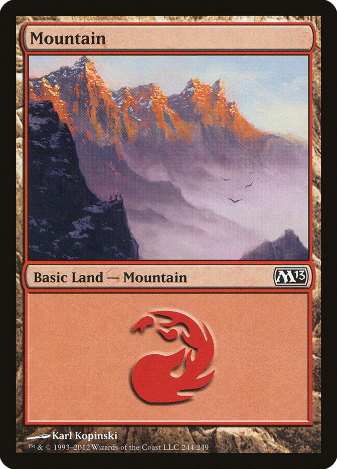 Mountain (244) - [Foil] Magic 2013 (M13)