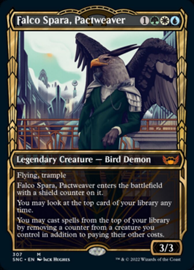Falco Spara, Pactweaver - [Foil, Showcase] Streets of New Capenna (SNC)