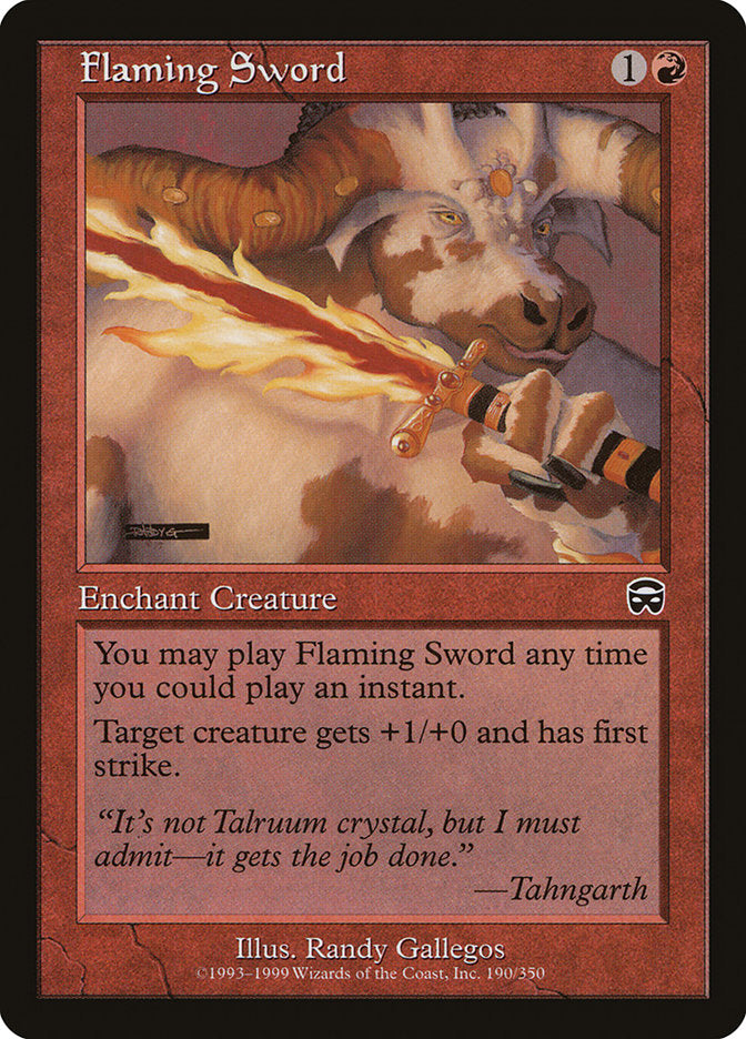 Flaming Sword - Mercadian Masques (MMQ)