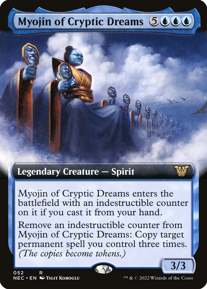 Myojin of Cryptic Dreams - [Extended Art] Neon Dynasty Commander (NEC)