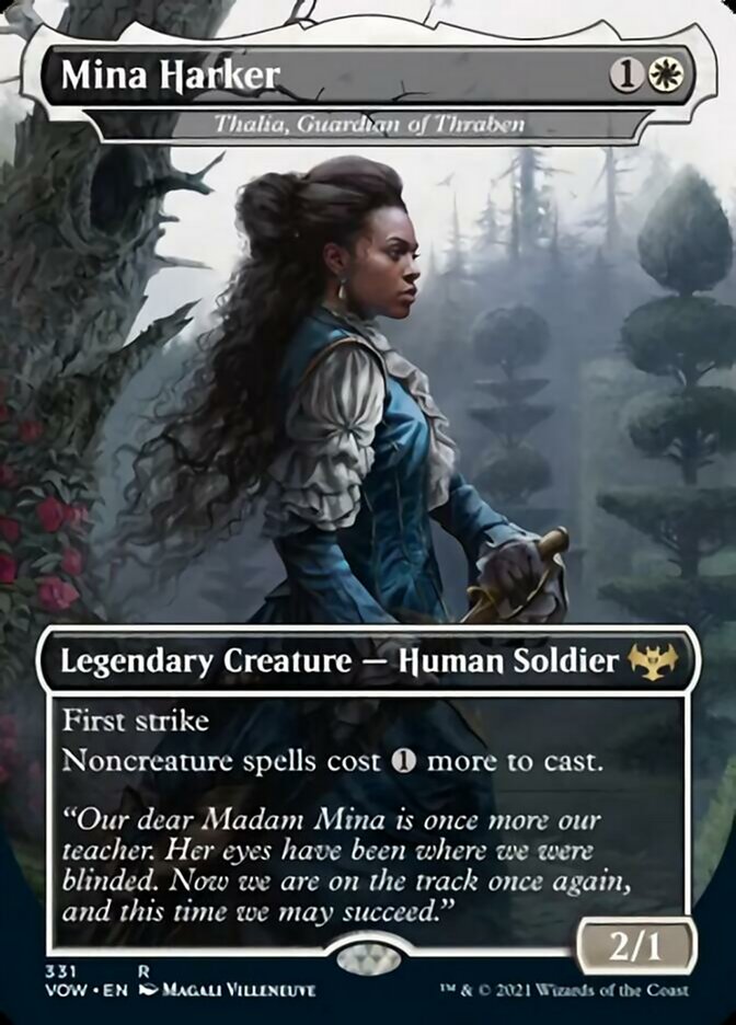 Mina Harker - Thalia, Guardian of Thraben - [Borderless] Innistrad: Crimson Vow (VOW)