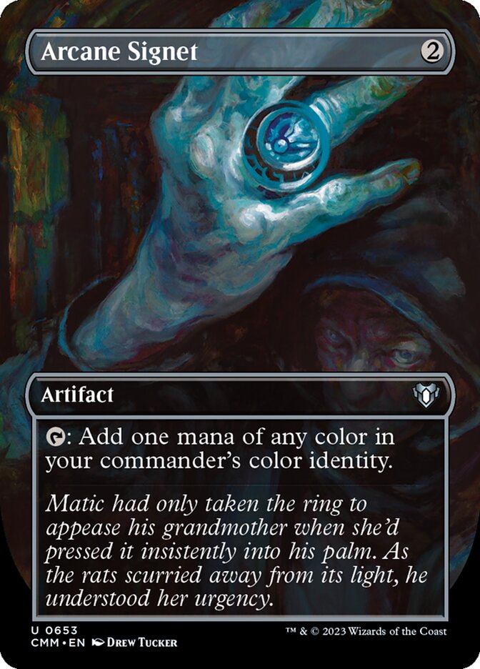 Arcane Signet - [Foil, Borderless] Commander Masters (CMM)
