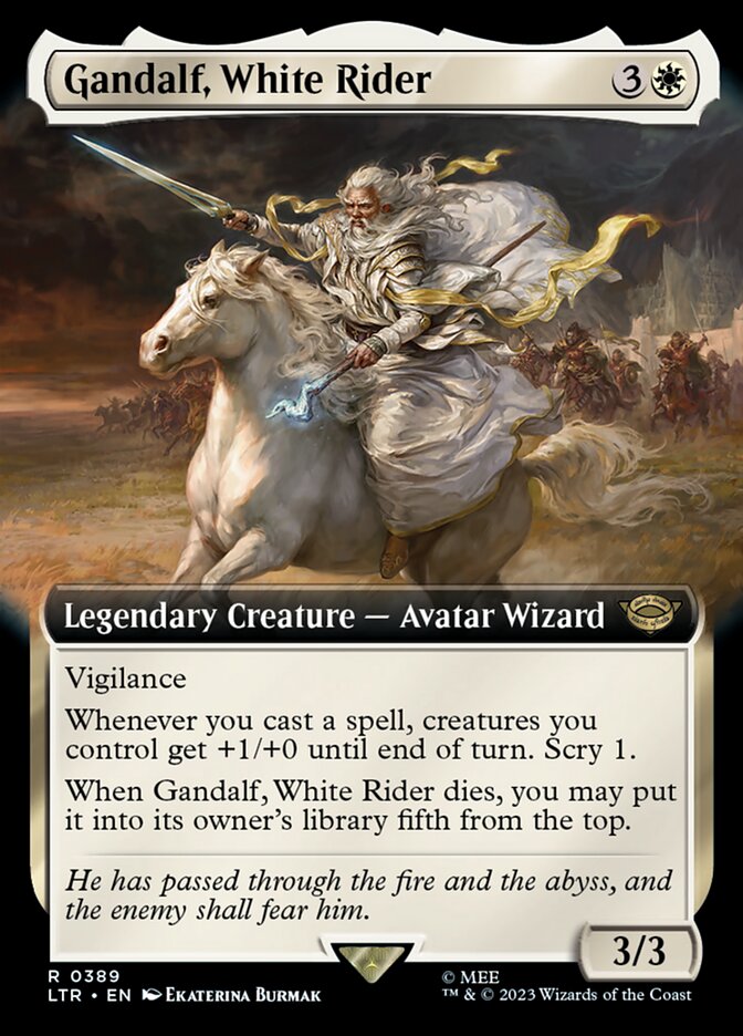 Gandalf, White Rider - [Extended Art] The Lord of the Rings: Tales of Middle-earth (LTR)