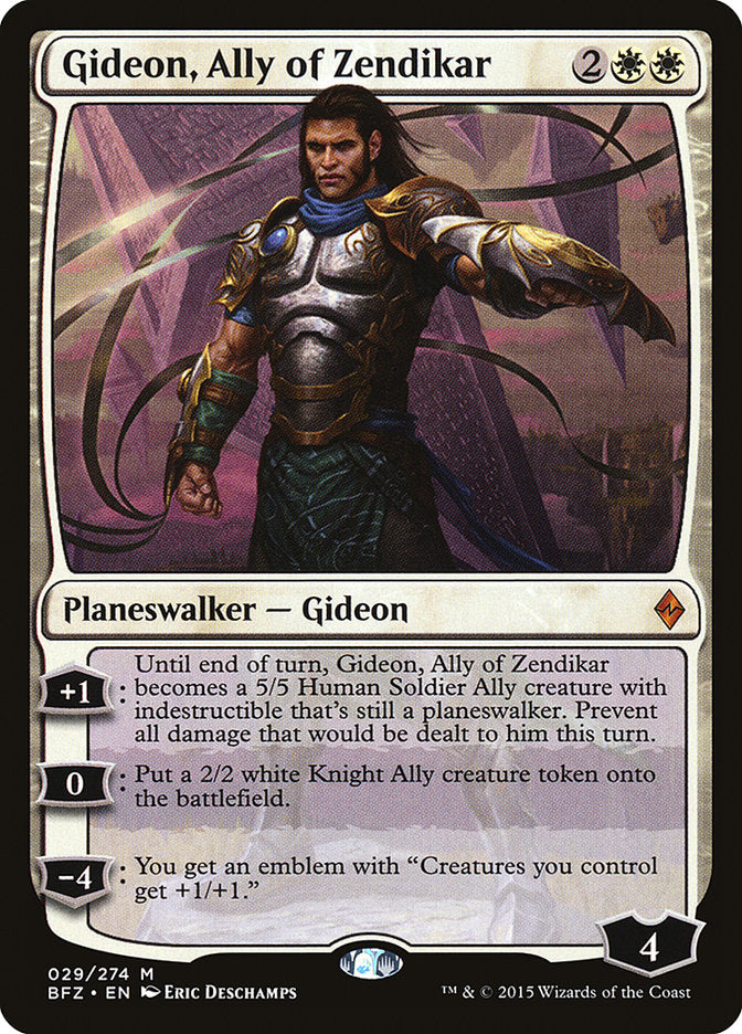 Gideon, Ally of Zendikar - [Foil] Battle for Zendikar (BFZ)