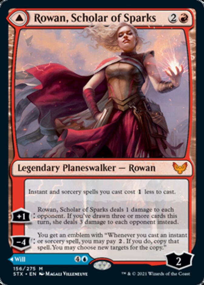 Rowan, Scholar of Sparks // Will, Scholar of Frost - [Foil] Strixhaven: School of Mages (STX)
