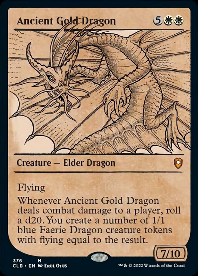 Ancient Gold Dragon - [Showcase] Commander Legends: Battle for Baldur's Gate (CLB)
