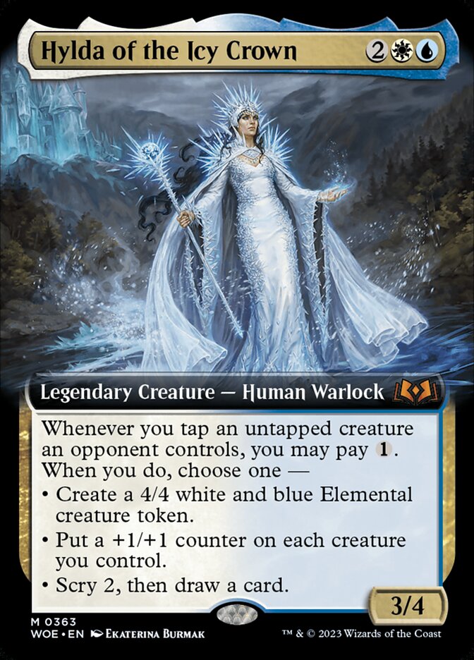 Hylda of the Icy Crown - [Foil, Extended Art] Wilds of Eldraine (WOE)