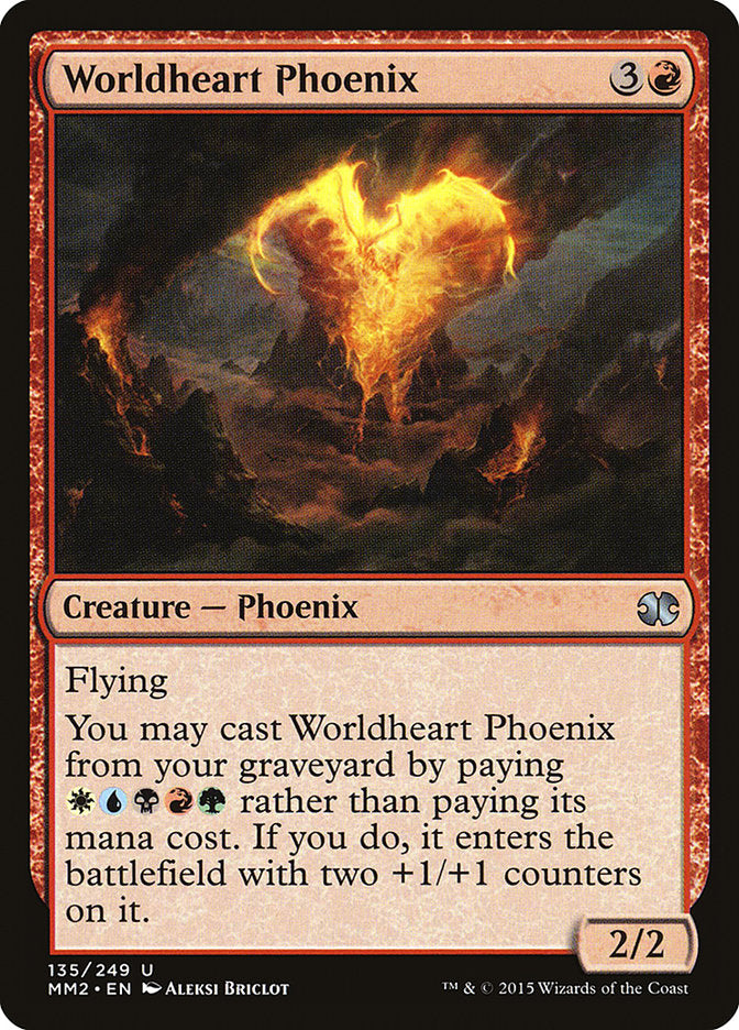 Worldheart Phoenix - [Foil] Modern Masters 2015 (MM2)